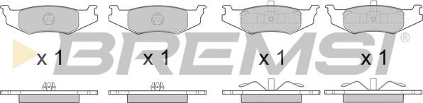 Bremsi BP3390 - Kit de plaquettes de frein, frein à disque cwaw.fr