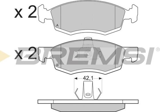 Bremsi BP3391 - Kit de plaquettes de frein, frein à disque cwaw.fr