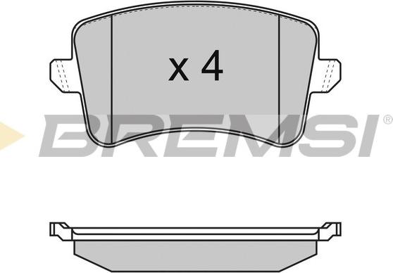 Bremsi BP3349 - Kit de plaquettes de frein, frein à disque cwaw.fr