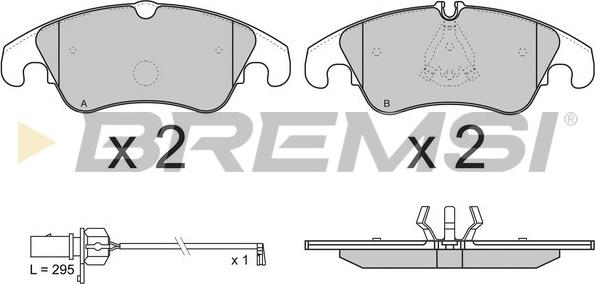 Bremsi BP3347 - Kit de plaquettes de frein, frein à disque cwaw.fr