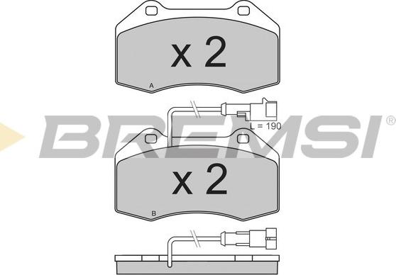 Bremsi BP3354 - Kit de plaquettes de frein, frein à disque cwaw.fr