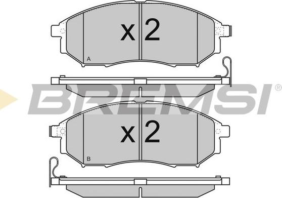 Bremsi BP3350 - Kit de plaquettes de frein, frein à disque cwaw.fr