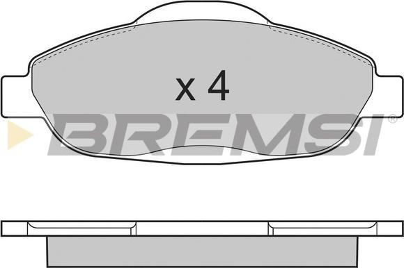 Bremsi BP3364 - Kit de plaquettes de frein, frein à disque cwaw.fr