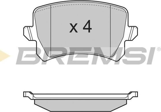 Bremsi BP3366 - Kit de plaquettes de frein, frein à disque cwaw.fr