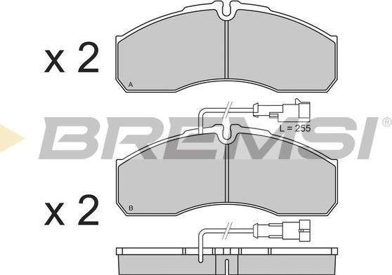 Bremsi BP3360 - Kit de plaquettes de frein, frein à disque cwaw.fr