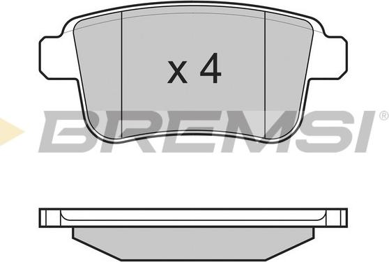 Bremsi BP3368 - Kit de plaquettes de frein, frein à disque cwaw.fr