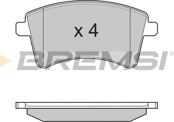 Bremsi BP3367 - Kit de plaquettes de frein, frein à disque cwaw.fr