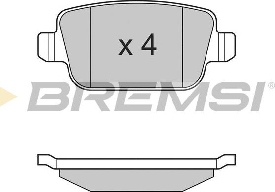 Bremsi BP3300 - Kit de plaquettes de frein, frein à disque cwaw.fr