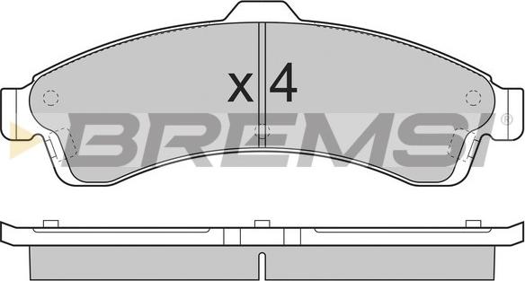 Bremsi BP3308 - Kit de plaquettes de frein, frein à disque cwaw.fr