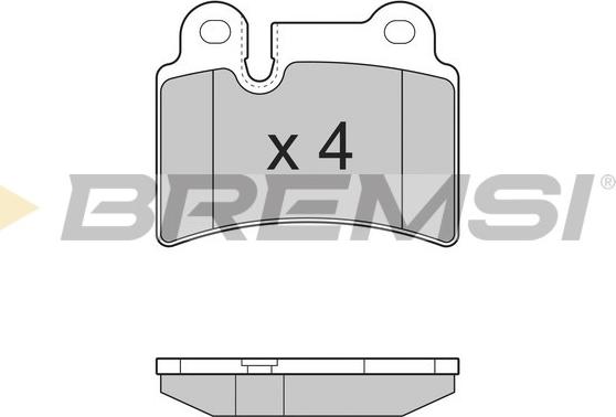 Bremsi BP3302 - Kit de plaquettes de frein, frein à disque cwaw.fr