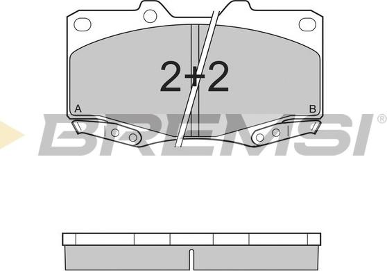 Bremsi BP3319 - Kit de plaquettes de frein, frein à disque cwaw.fr