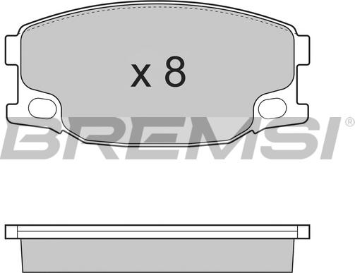 Bremsi BP3318 - Kit de plaquettes de frein, frein à disque cwaw.fr