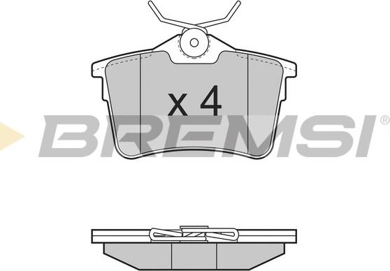 Bremsi BP3386 - Kit de plaquettes de frein, frein à disque cwaw.fr