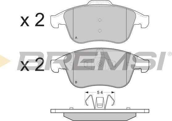 Bremsi BP3383 - Kit de plaquettes de frein, frein à disque cwaw.fr