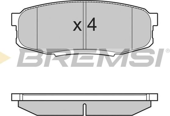 Bremsi BP3382 - Kit de plaquettes de frein, frein à disque cwaw.fr