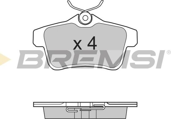 Bremsi BP3387 - Kit de plaquettes de frein, frein à disque cwaw.fr