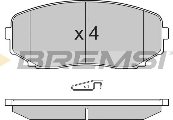 Bremsi BP3332 - Kit de plaquettes de frein, frein à disque cwaw.fr