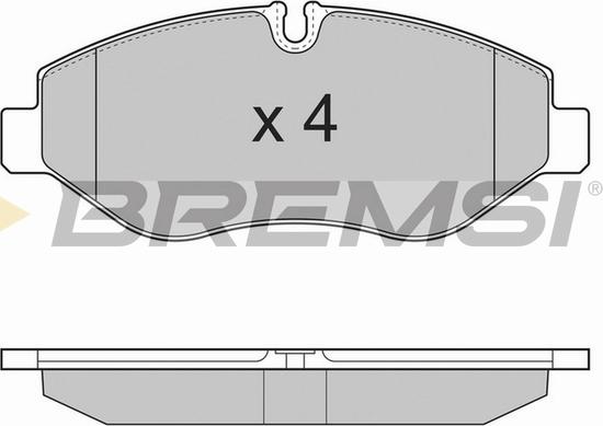 Bremsi BP3324TR - Kit de plaquettes de frein, frein à disque cwaw.fr