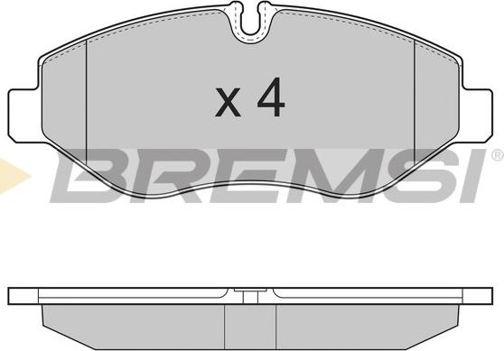 Bremsi BP3324 - Kit de plaquettes de frein, frein à disque cwaw.fr