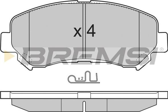 Bremsi BP3321 - Kit de plaquettes de frein, frein à disque cwaw.fr