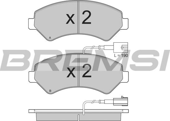 Bremsi BP3323 - Kit de plaquettes de frein, frein à disque cwaw.fr