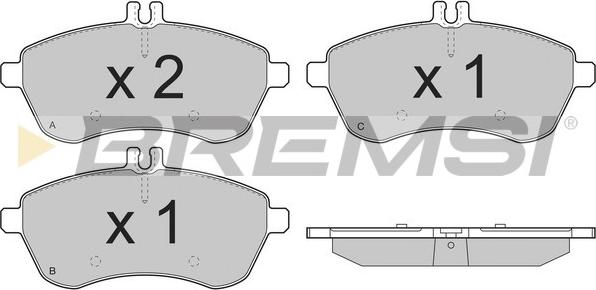 Bremsi BP3327 - Kit de plaquettes de frein, frein à disque cwaw.fr