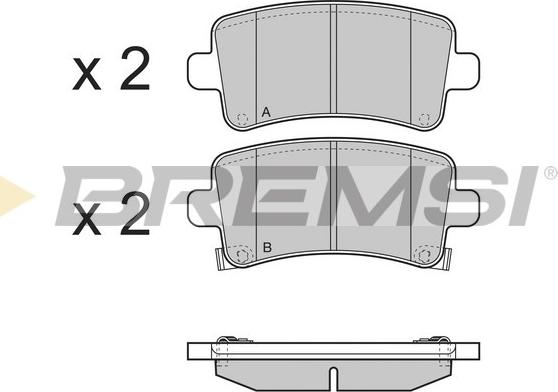 Bremsi BP3379 - Kit de plaquettes de frein, frein à disque cwaw.fr