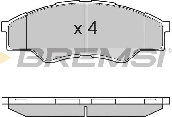 Bremsi BP3375 - Kit de plaquettes de frein, frein à disque cwaw.fr