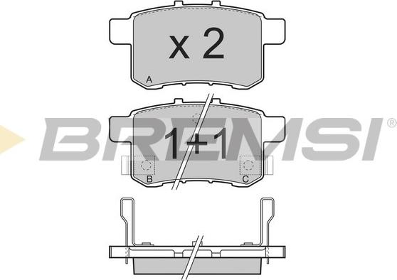 Bremsi BP3370 - Kit de plaquettes de frein, frein à disque cwaw.fr