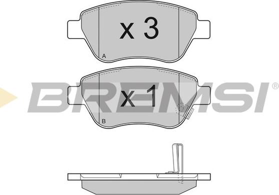 Bremsi BP3294 - Kit de plaquettes de frein, frein à disque cwaw.fr