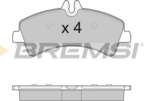 Bremsi BP3291 - Kit de plaquettes de frein, frein à disque cwaw.fr