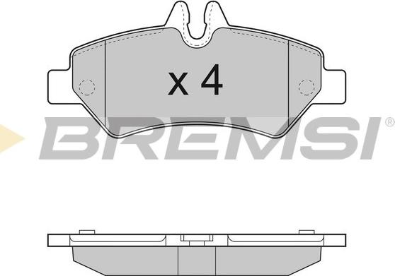 Bremsi BP3293 - Kit de plaquettes de frein, frein à disque cwaw.fr