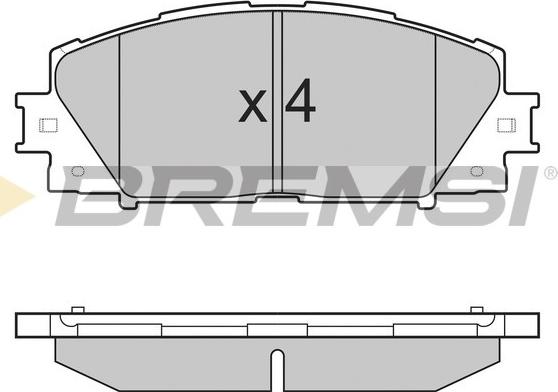 Bremsi BP3249 - Kit de plaquettes de frein, frein à disque cwaw.fr