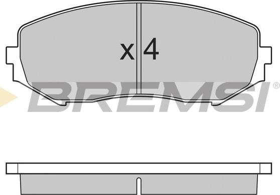 Bremsi BP3244 - Kit de plaquettes de frein, frein à disque cwaw.fr