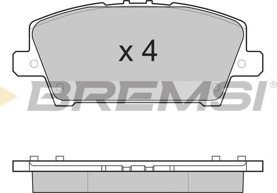 Bremsi BP3245 - Kit de plaquettes de frein, frein à disque cwaw.fr