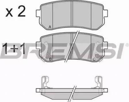 Bremsi BP3241 - Kit de plaquettes de frein, frein à disque cwaw.fr