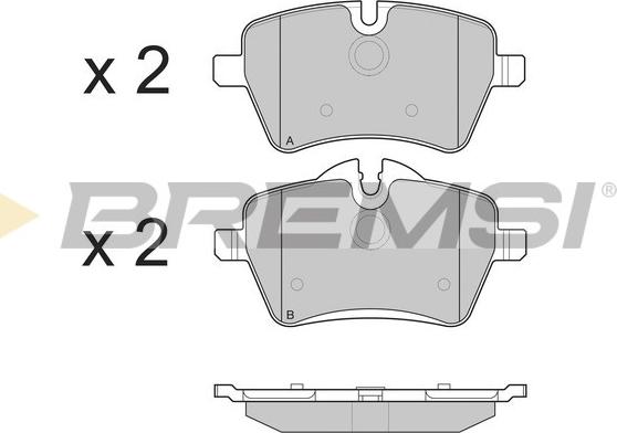 Bremsi BP3247 - Kit de plaquettes de frein, frein à disque cwaw.fr