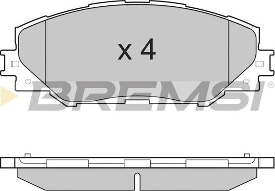 Bremsi BP3250 - Kit de plaquettes de frein, frein à disque cwaw.fr