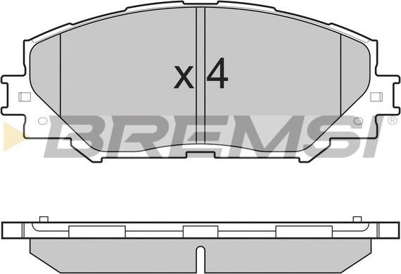 Bremsi BP3251 - Kit de plaquettes de frein, frein à disque cwaw.fr