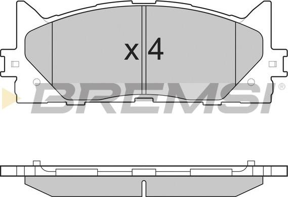 Bremsi BP3253 - Kit de plaquettes de frein, frein à disque cwaw.fr