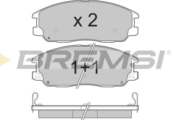 Bremsi BP3268 - Kit de plaquettes de frein, frein à disque cwaw.fr