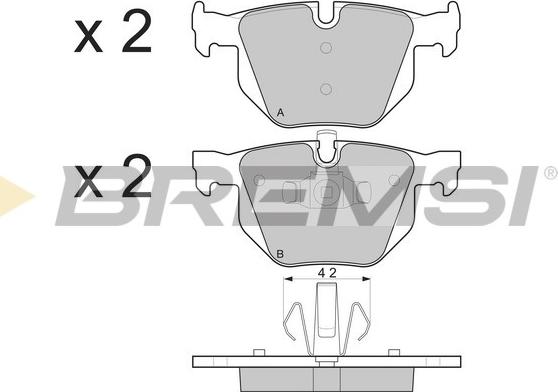 Bremsi BP3263 - Kit de plaquettes de frein, frein à disque cwaw.fr