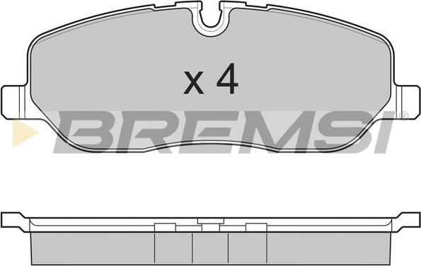 Bremsi BP3206 - Kit de plaquettes de frein, frein à disque cwaw.fr