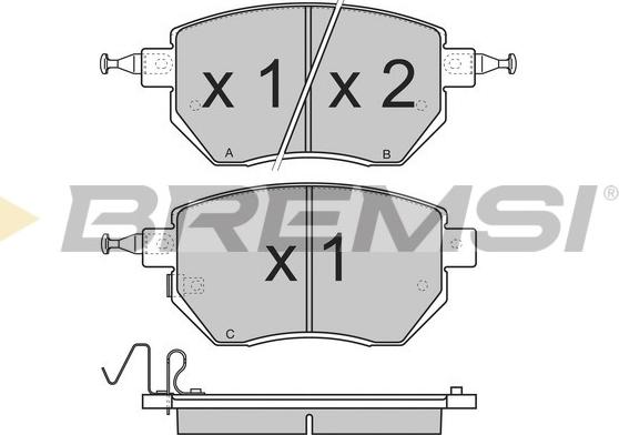 Bremsi BP3210 - Kit de plaquettes de frein, frein à disque cwaw.fr