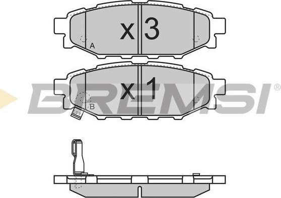 Bremsi BP3218 - Kit de plaquettes de frein, frein à disque cwaw.fr