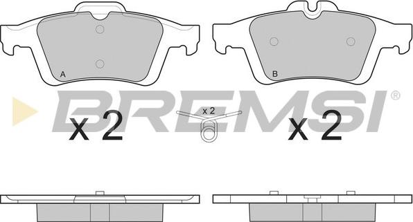 Bremsi BP3217 - Kit de plaquettes de frein, frein à disque cwaw.fr