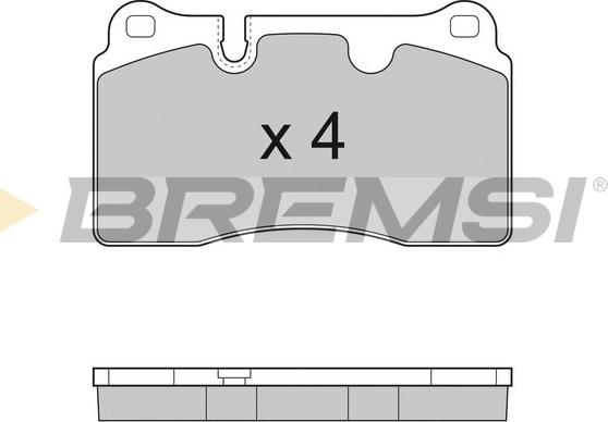 Bremsi BP3289 - Kit de plaquettes de frein, frein à disque cwaw.fr