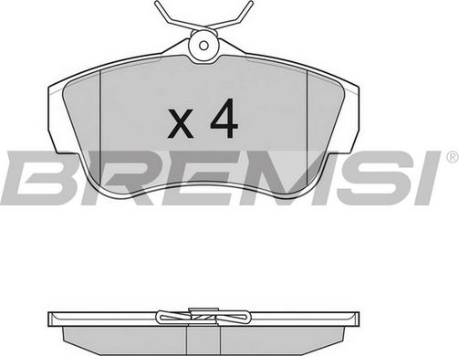 Bremsi BP3284TR - Kit de plaquettes de frein, frein à disque cwaw.fr