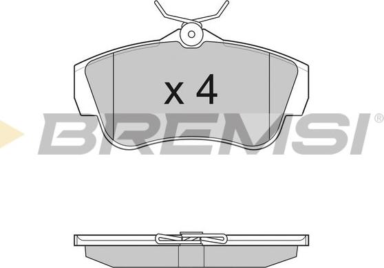 Bremsi BP3284 - Kit de plaquettes de frein, frein à disque cwaw.fr