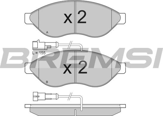 Bremsi BP3285 - Kit de plaquettes de frein, frein à disque cwaw.fr